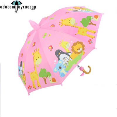 Ô dù cầm tay trẻ em cao cấp Hưu cao cổ - Hồng Ô dù cầm tay trẻ em cao cấp Hưu cao cổ - Hồng