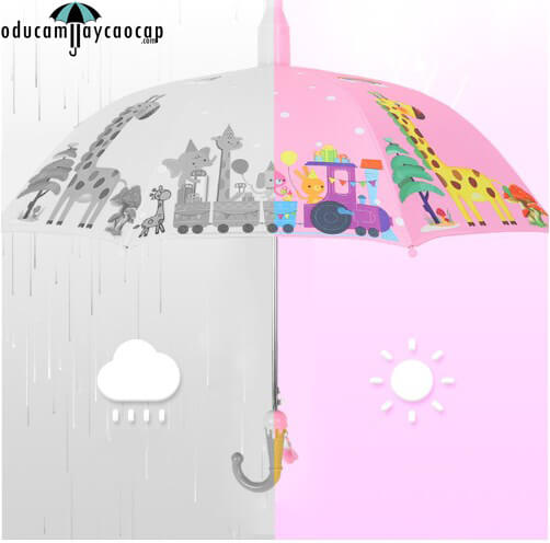 Ô dù cầm tay trẻ em cao cấp Hưu cao cổ - Hồng Ô dù cầm tay trẻ em cao cấp Hưu cao cổ - Hồng