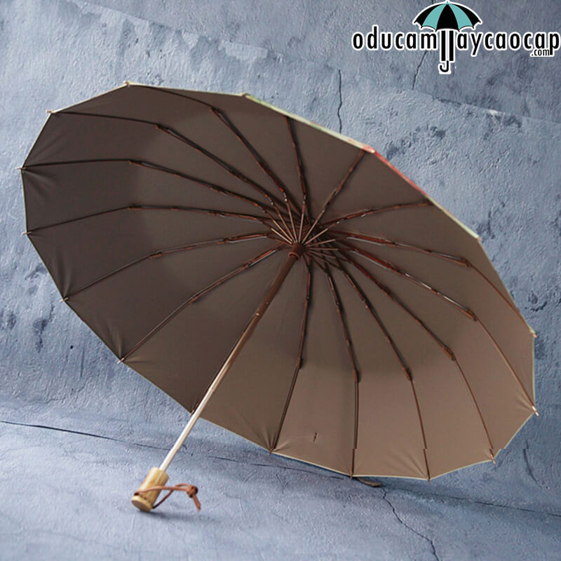Ô dù cầm tay cao cấp 16 xương nhập khẩu chống UV Vintage flowers