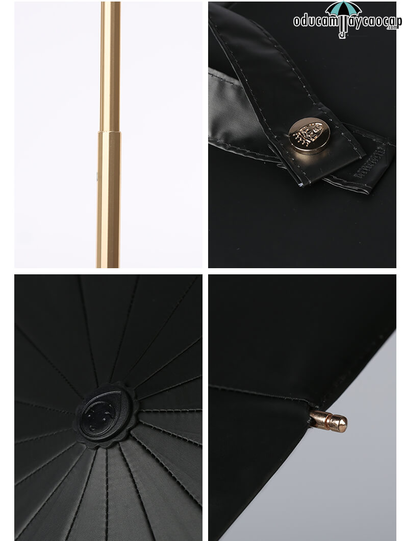 Ô dù cầm tay cao cấp siêu sang 16 xương mạ vàng nhập khẩu Gold Flowers Ô dù cầm tay cao cấp siêu sang 16 xương mạ vàng nhập khẩu Gold Flowers