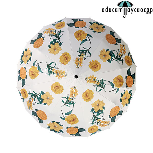 Gold Flowers - Ô dù cầm tay cao cấp siêu sang 16 xương mạ vàng nhập khẩu Gold Flowers - Ô dù cầm tay cao cấp siêu sang 16 xương mạ vàng nhập khẩu