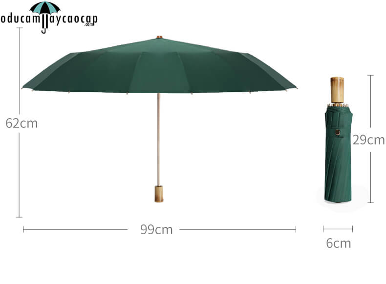 Ô dù cầm tay cao cấp 16 xương mạ vàng nhập khẩu chống UV trắng - kem Ô dù cầm tay cao cấp 16 xương mạ vàng nhập khẩu chống UV trắng - kem