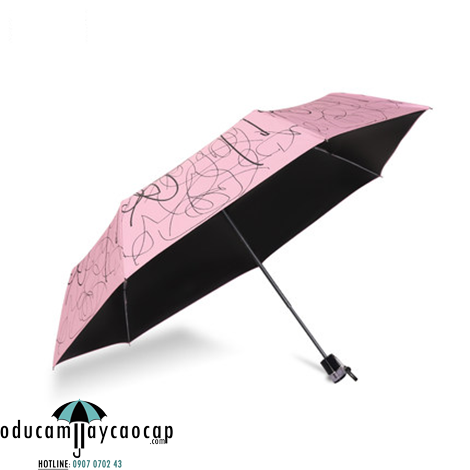 Ô cầm tay cao cấp tự do đen nền hồng Ô cầm tay cao cấp tự do đen nền hồng