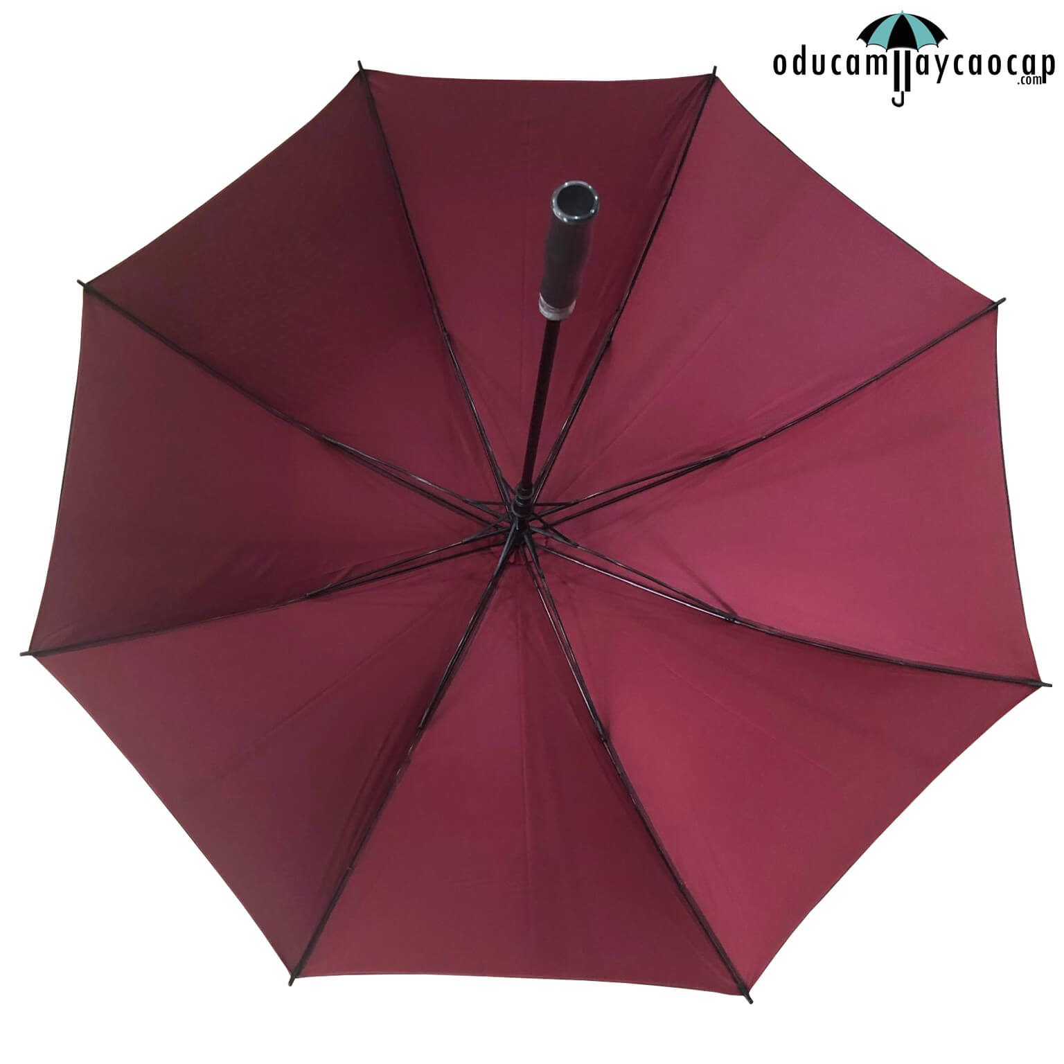 Ô dù cầm tay golf cán dài 2 lớp kép 1 tầng R75 tay cầm mút chống UV