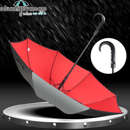 Ô dù cầm tay cao cấp cán dài chuyên dụng sẩn golf tay cầm cong Ô dù cầm tay cao cấp cán dài chuyên dụng sẩn golf tay cầm cong