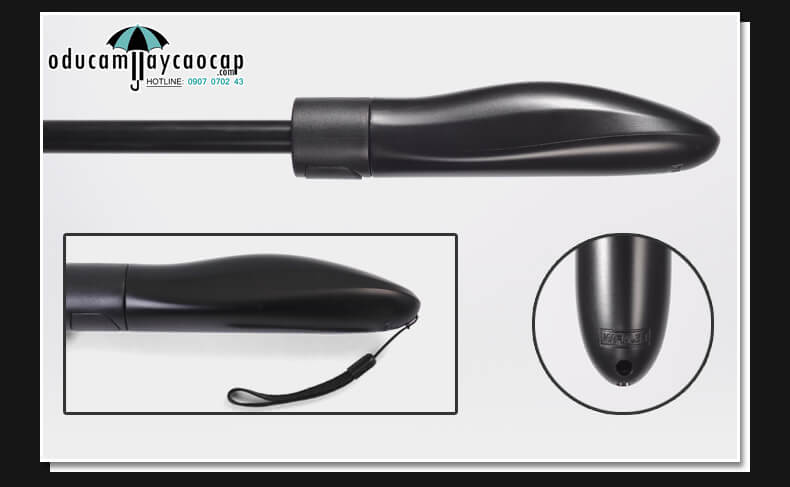 Ô dù cầm tay cao cấp cán dài sân golf nhập khẩu tay cầm nhựa Black Black Ô dù cầm tay cao cấp cán dài sân golf nhập khẩu tay cầm nhựa Black Black