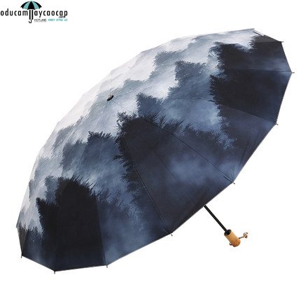 Ô dù cầm tay cao cấp 16 xương nhập khẩu chống UV thông mênh mông