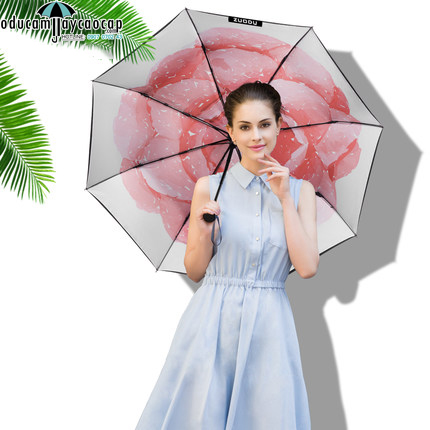 Ô dù cầm tay cao cấp chống tia UV Paint Rose Ô dù cầm tay cao cấp chống tia UV Paint Rose