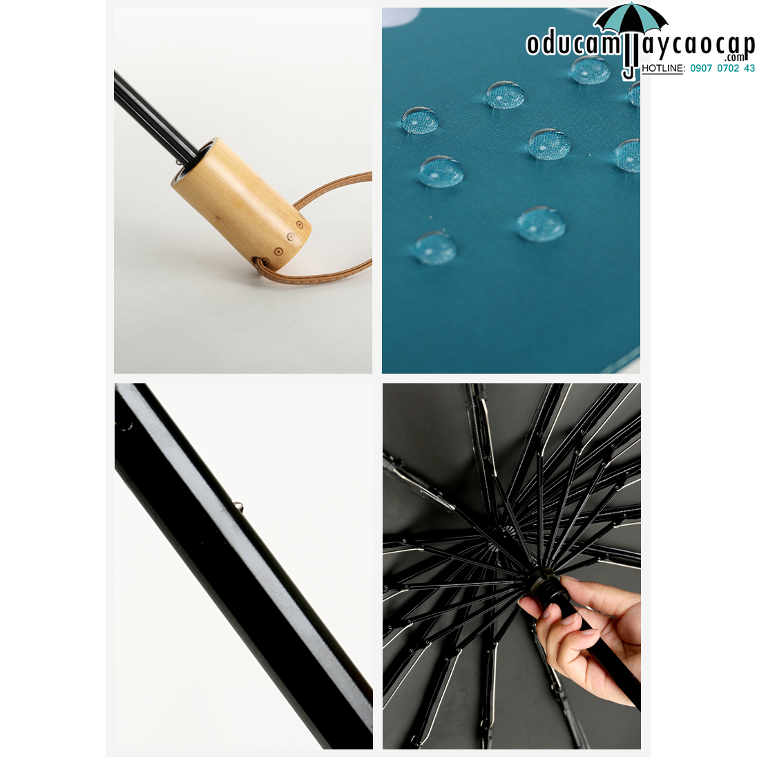 Ô dù cầm tay cao cấp nhập khẩu chống UV hoa anh đào xinh Ô dù cầm tay cao cấp nhập khẩu chống UV hoa anh đào xinh