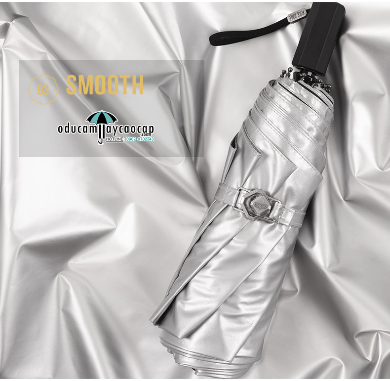 Ô dù cầm tay cao cấp nhập khẩu chống UV tán bạc kép cách nhiệt Silver-Cat Ô dù cầm tay cao cấp nhập khẩu chống UV tán bạc kép cách nhiệt Silver-Cat