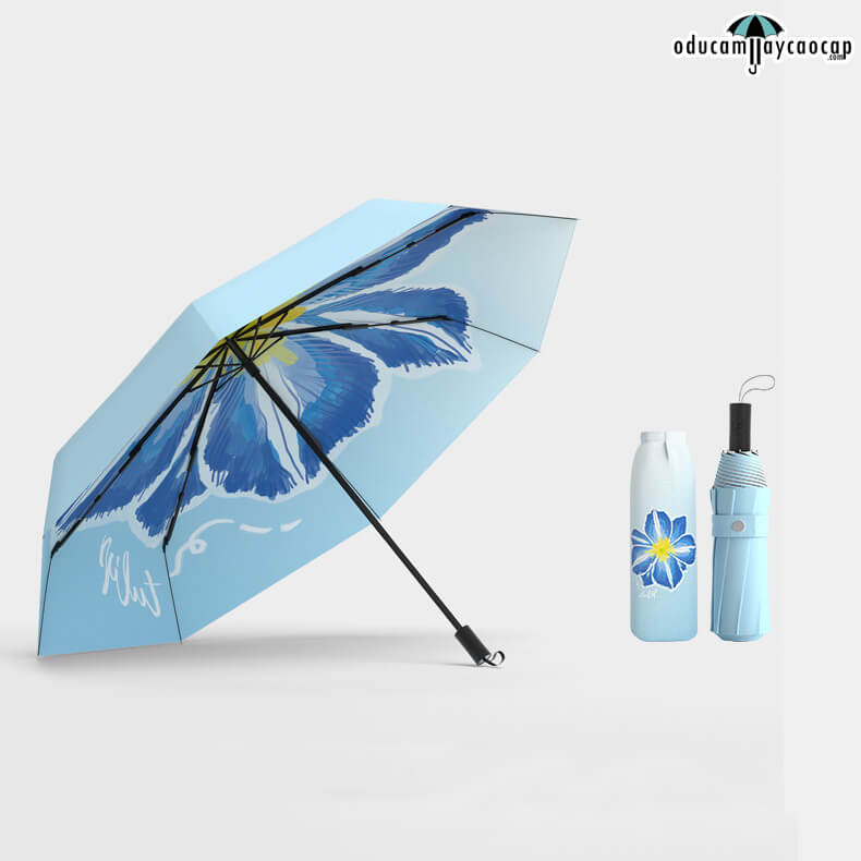 Ô dù cầm tay cao cấp nhập khẩu gấp gọn tán kép 2 lớp chống UV Ô dù cầm tay cao cấp nhập khẩu gấp gọn tán kép 2 lớp chống UV
