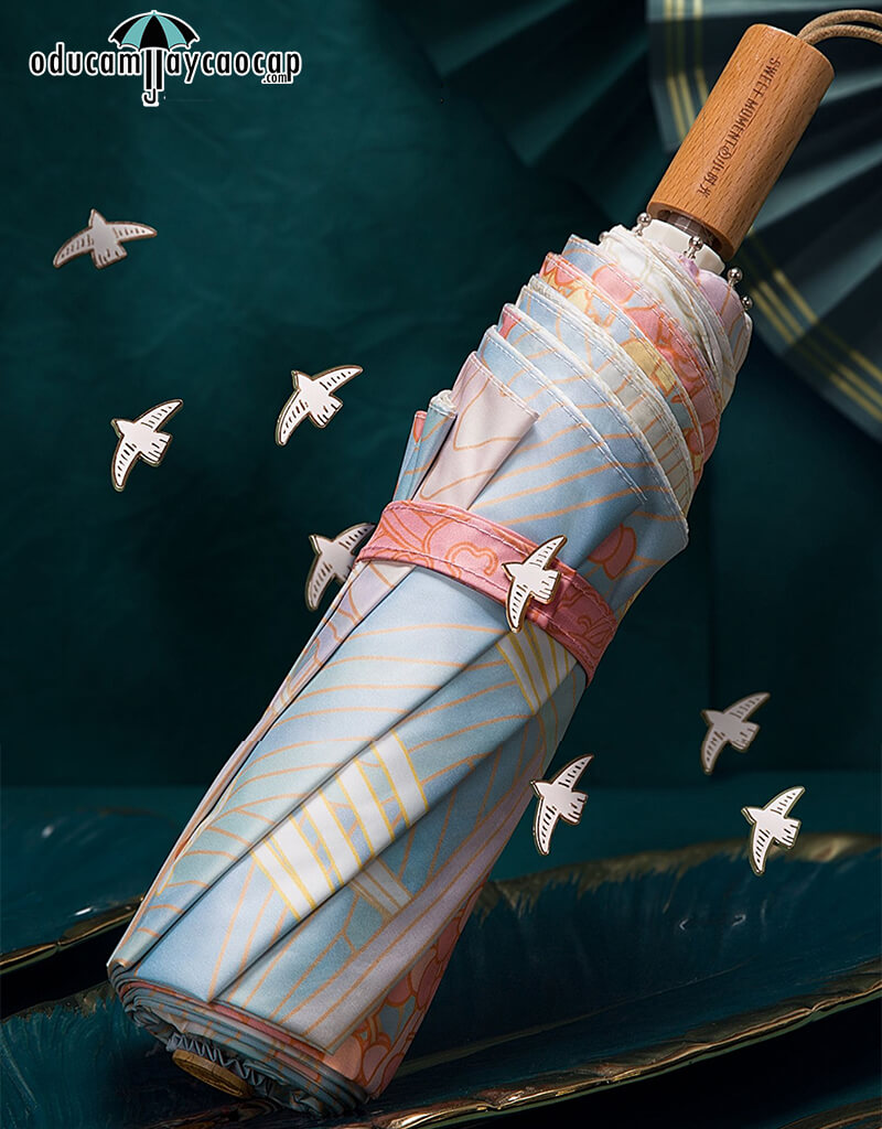 Ô dù cầm tay cao cấp siêu sang nhập khẩu chống UV Phoenix Song