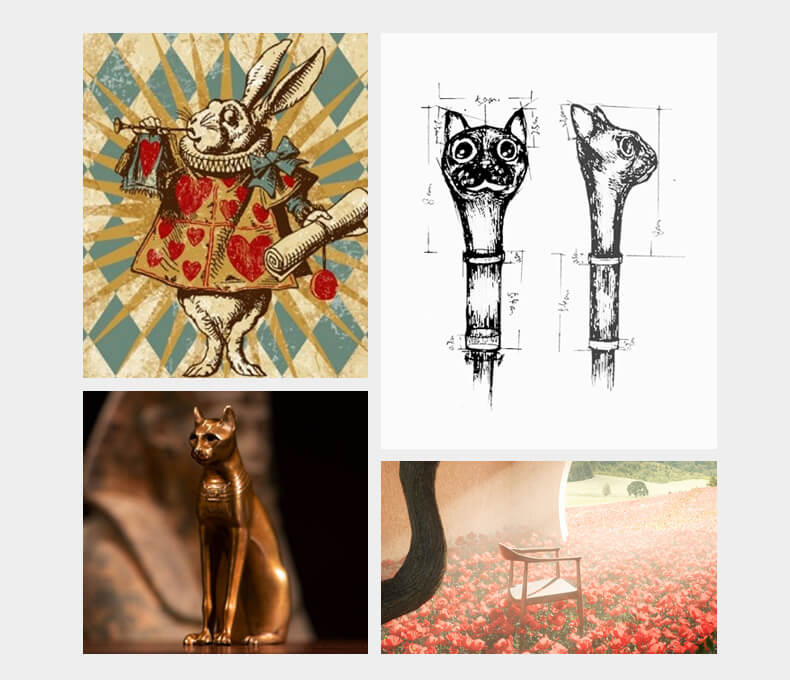Ô dù cầm tay cao cấp sang trọng gấp 3 The Lovely Cat Ô dù cầm tay cao cấp sang trọng gấp 3 The Lovely Cat