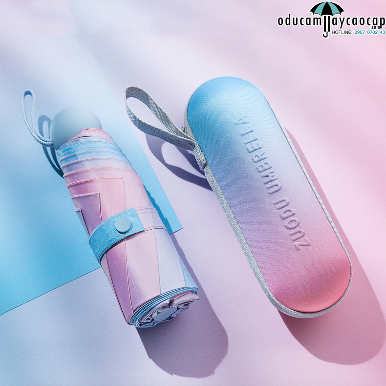 [TÍ HON - MINI] Ô dù cầm tay cao cấp mini tí hon 5 gấp light color