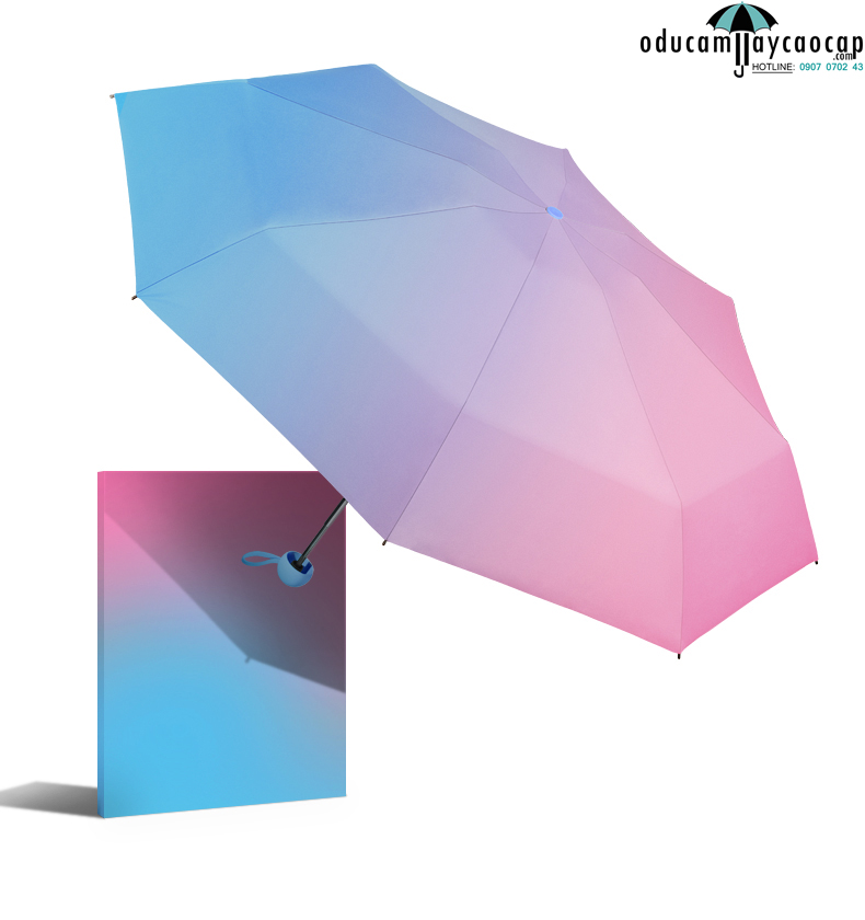 [TÍ HON - MINI] Ô dù cầm tay cao cấp mini tí hon 5 gấp light color