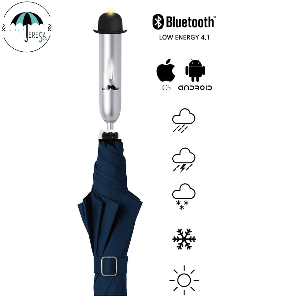 Ô bluetooth thông minh Hàn Quốc Jonas Navy Blue Ô bluetooth thông minh Hàn Quốc Jonas Navy Blue