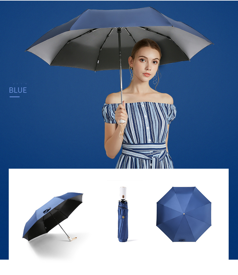 Ô cao cấp chống tia UV đơn màu Blue