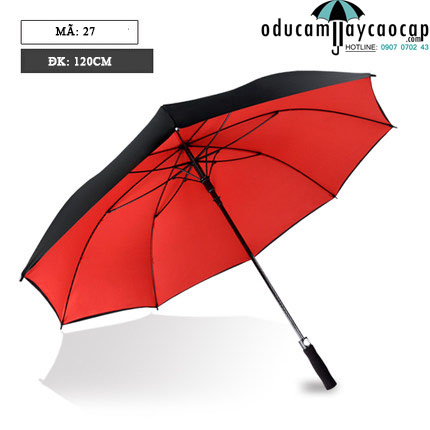 Dù chơi Golf cán dài cao cấp số 27 Red