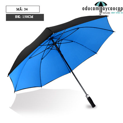 Ô dù Golf cao cấp số 34 Blue với kích thước cực lớn