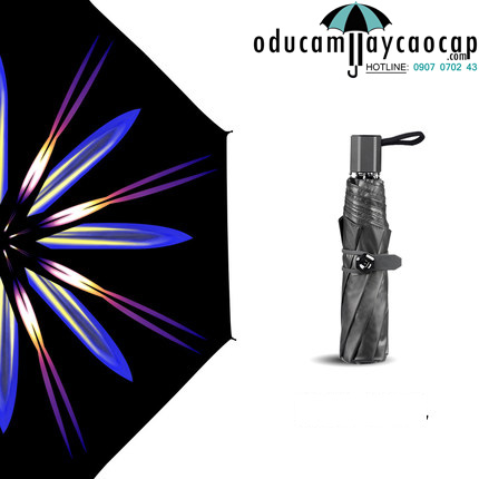 Ô cao cấp họa tiết cúc đồng tiền neon (blue) vô cùng độc đáo Ô cao cấp họa tiết cúc đồng tiền neon (blue) vô cùng độc đáo