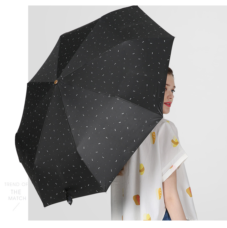 Ô đóng mở tự động họa tiết nơ nhỏ vừa cá tính lại vừa đáng yêu Ô đóng mở tự động họa tiết nơ nhỏ vừa cá tính lại vừa đáng yêu