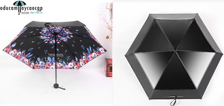 [TÍ HON] Ô dù cầm tay tí hon mini cao cấp chống UV vòng hoa giai nhân